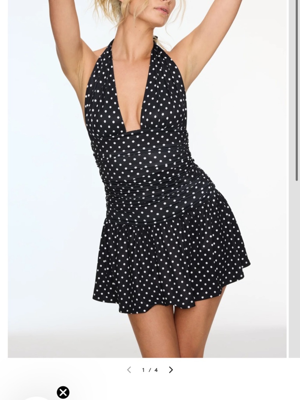 Miaou Natalia Mini Dress Polka Dot